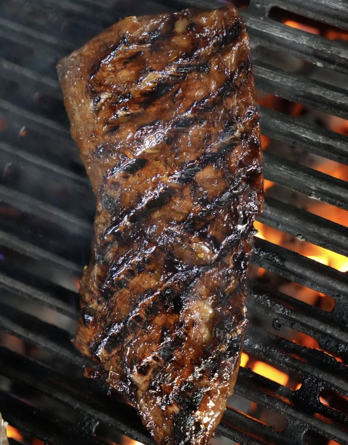 Steak grilling at Barosa Restaurant