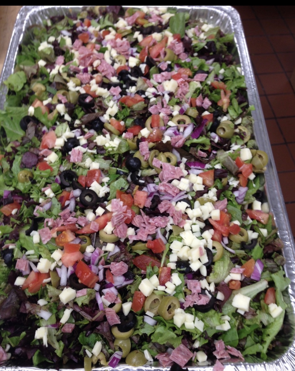 Antipasto salad prepared for Barosa catering